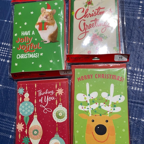 Lot of 4/Pack 3-6 Cards Each 1-10 Cards & Envelope-Individual Total 28 NWB - Picture 1 of 11